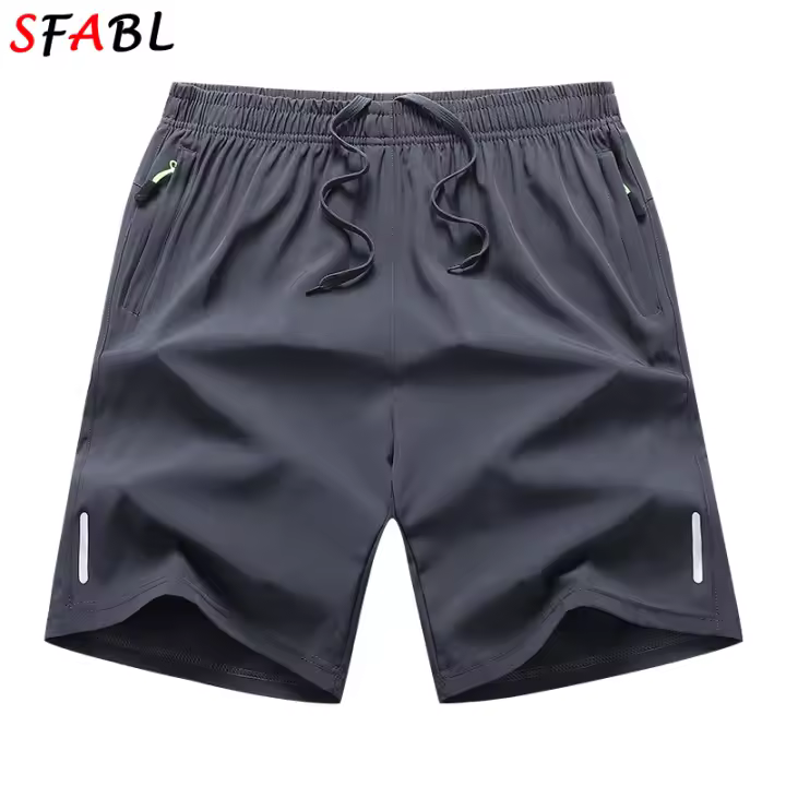 Shorts De Verano Para Hombres Secado Rápido Pantalones De Playa Transpirables Y Cómodos Para Baloncesto Y Fitness En Poliéster Y Spandex Tallas M a XXXL Colores Negro Azul Oscuro Gris Oscuro - 1