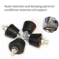 4pcs Almohadillas De Goma Antivibración Para Aire Acondicionado Montaje De Amortiguador En Casa Tipo De Conexión De Aire Acondicionado - details 0