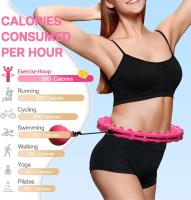 Hula hoop para masajes, hula hoop para bajar de peso, hula hoop inteligente para fitness 2 en 1, desmontable, hula hoop deportivo para fitness para principiantes - details 1