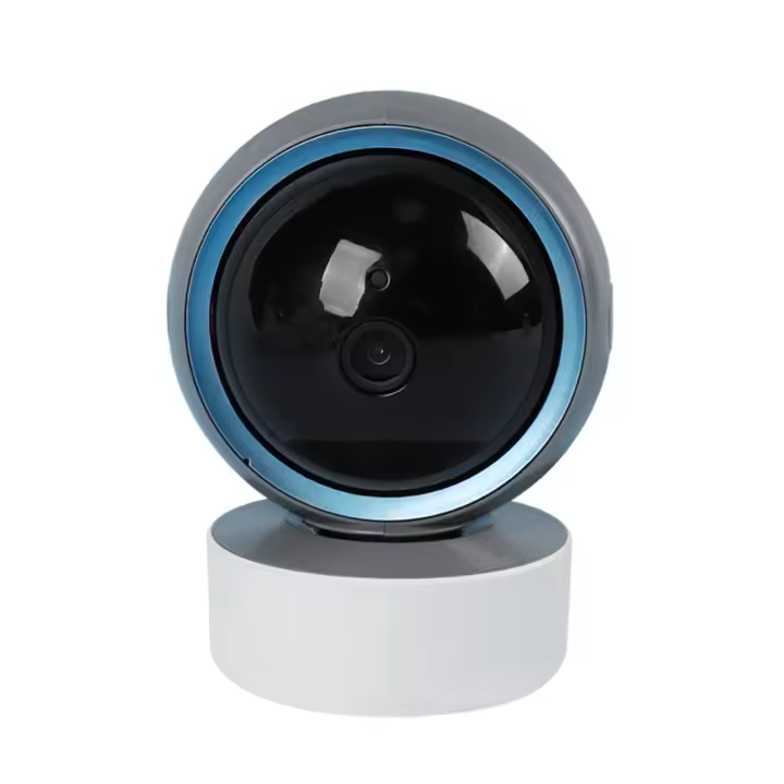 Cámara Vigilancia Bebé 4K AI 2025 con Visión Nocturna 360 ° y Detección de Movimiento - Monitor Infantil HD 400MP, Almacenamiento 512GB, Compatible con Alexa y Remote Control (Certificación CE, Envío desde España) - Blanco/Negro - 1