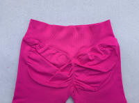 Shorts De Yoga Sin Costuras 4.5" Para Mujer Con Efecto Scrunch Y Levantamiento De Glúteos Pantalones De Gimnasio Para Correr Tejidos De Nylon Y Spandex Tallas XS a XL - details 6