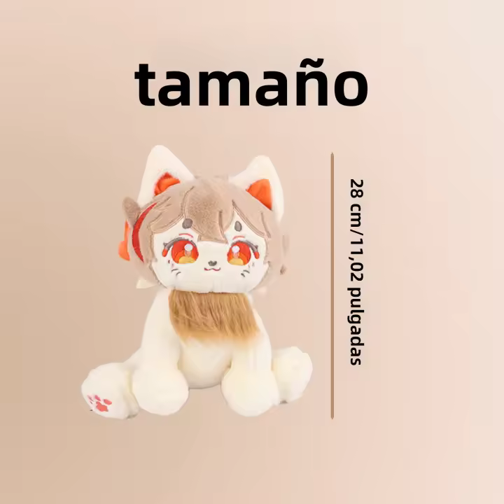 Juguete De Peluche Lindo Meow 28 Cm/11.02 Pulgadas Juego Genshin Impact Peluches De Película Para Niños Regalo De Cumpleaños - 1