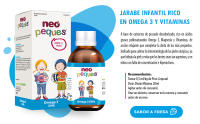 NEO PEQUES | Jarabe Infantil Omega 3 DHA | 150 ml | Ayuda a Mejorar la Concentración | A Base de Omega 3 DHA y Vitaminas | Delicioso Sabor Fresa - details 2
