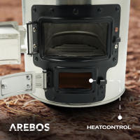 AREBOS Horno Rocket incl. SartÃ©n grill Barbacoa Estufa Rocket Estufa de camping - details 18