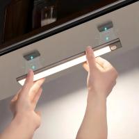Luz De Armario LED Con Sensor De Movimiento Recargable Por USB Ajustable En Color Tamaño Diferente Disponible Luz De Noche Para Encimera Y Armario - details 0