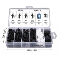 Kit De 100 Piezas De Clip De Automóvil Fijador De Capa De Coche Retenedor De Bisagra Para Puerta Y Parachoques ABS - details 4
