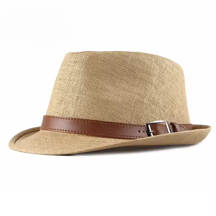 Sombrero De Paja De Verano Moda Coreana Para Hombre Sombreros De Visera Inglesa Retro Y Elegante Para Jazzer Adulto Unisex - 1