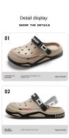 Sandalias de Moda para Hombre – Zuecos de EVA con Agujeros, Cómodos e Informales, para Playa, Jardín o Interior, Zapatillas Unisex para Casa y Exterior - details 9
