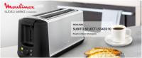 Moulinex Subito Select Tostadora, 2 ranuras largas, 7 niveles de tostado, descongela, recalienta, función ECO, exterior acero inoxidable, bandeja recogemigas extraíble, palanca elevadora, Negro - details 0