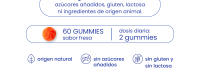 Jelly Pills Gominolas de Betacaroteno con Licopeno y Vitaminas A, C y E - Fuente de Antioxidantes - 60 Gummies Veganas - Sin Azúcares Añadidos - Sabor Fresa Natural - Bronceado y Protección de la Piel - details 2