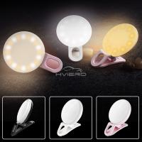 Mini Clip Luz Nocturna Para Móvil Luz Blanca Cálida Linterna De Lectura Nocturna Lente De Cámara Triple Artificio De Autoefilado Belleza - details 2