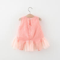 Vestido De Princesa Para Niñas Verano Con Corazones Polígonos De Colorido Patchwork Malla Sin Mangas Vestido De Kuwia Largo - details 3