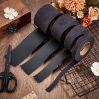 Cinta De Cuero Sintético Negra 2"/50mm X 79"/2m Ancho 1.7mm Para Manualidades Y Artesanía Cordón Flat Imitación De Cuero Grano - details 1