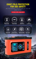 Cargador De Batería Automático Inteligente 12V 24V 12A 7-etapas Para Coche GEL WET AGM Lithium LiFePO4 LiPo EAFC - details 8