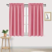 Cortinas De Bloqueo De Luz Para Dormitorio Cortinas Térmicas Aisladas Para Sala De Estar Oficina Color Sólido Cortinas Cortas Verde - details 11