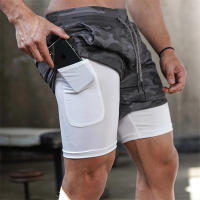 Shorts De Correr Para Hombre Verano 2024 2 En 1 Deportivos De Entrenamiento Secado Rápido Pantalones De Gimnasio - details 10