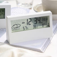 Termómetro Higrómetro Multifuncional LED Estación Climática Electrónica Para El Hogar Con Alarma De Reloj Medidor De Temperatura Y Humedad - details 6