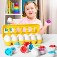 Juego De Educación Matemática Montessori Para Niños 12PCS Juguetes Inteligentes De Huevos Y Tornillos 3D Puzzle Educativo Para Niños Entre 3 Y 12 Años - details 10