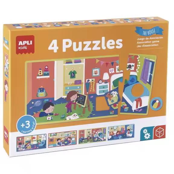 Apli Puzles asociación La Casa - 4 puzles - 1