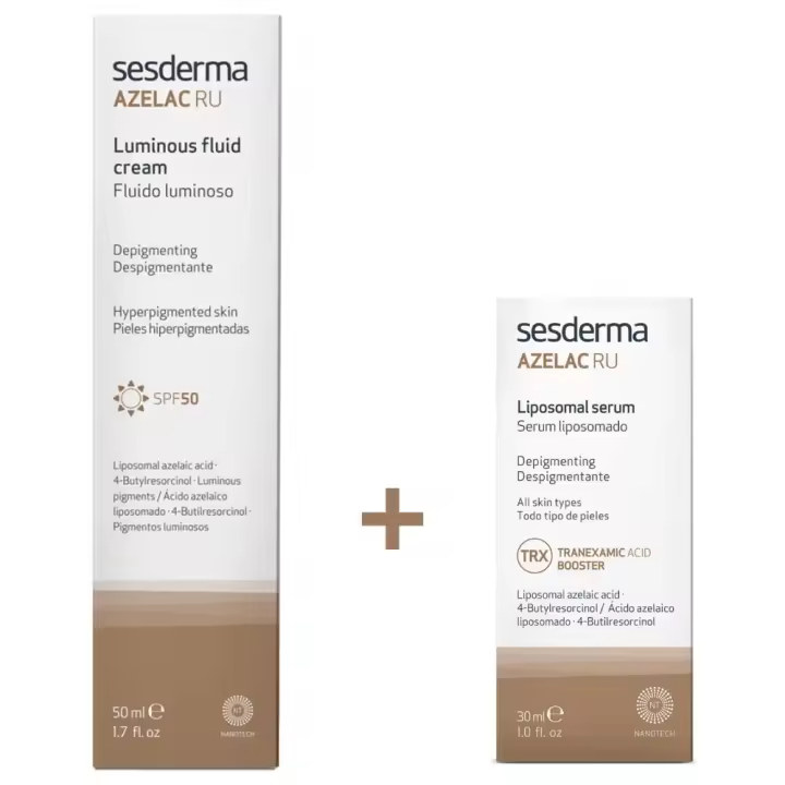 Pack AZELAC RU Fluido Luminoso, 50 ml. + AZELAC RU Serum, 30 ml. - Sesderma - 1