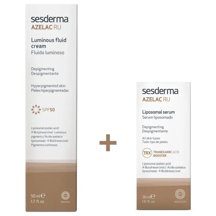 Pack AZELAC RU Fluido Luminoso, 50 ml. + AZELAC RU Serum, 30 ml. - Sesderma - 1