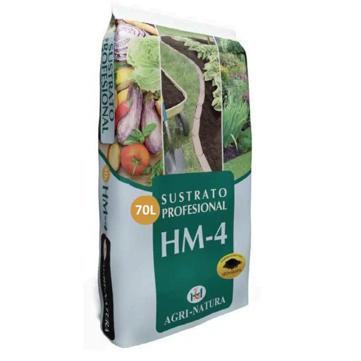 ✅Sustrato Profesional HUERTO 70L PREMIUM de AGRINATURA HM4 Un sustrato para todo tipo de plantas de interior y exterior, zonas ajardinadas y todo tipo de huerto. Envase de 70 litros. Descubre su naturaleza y su calidad TOP. - 1