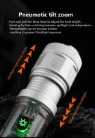 Linterna LED Recargable Solar USB Torcha Potente Con Foco Fuerte Y Alcance Largo Para Emergencias Y Uso Exterior Luz De Advertencia Resistente Al Agua Con Función De Autodefensa Y Power Bank - details 8