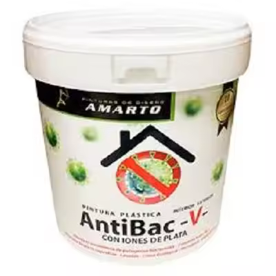 Amarto Pintura plástica AntiBac-v interior-exterior Blanco 4 Lt - 1