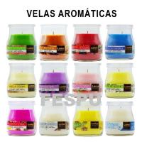 Velas aromáticas en vaso de vidrio ,perfumadas vaso yogurt 24 horas duracion,decoracion, cm,fespu - details 1