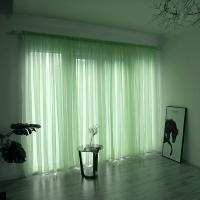 Cortina De Tules Sólida Y Transparente 100x200cm Para Sala De Estar Y Dormitorio Panel De Cortina Exterior Moderno Sin Doble Capa Ni Aislamiento Solar - details 18