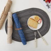 Grandes Tapetes De Comedor Ovalados Tejidos En Núcleo 35x50cm Pack De 1/6/10 Piezas En Colores Azul Caqui Crema Ecológicos Para Mesa De Comedor - details 13