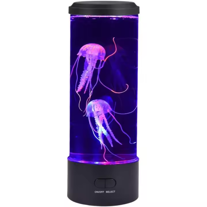 Lámpara de lava LED con forma de medusa, lámpara de ambiente eléctrica, decoración para el hogar y la oficina, regalo para hombres, mujeres y niños. - 1