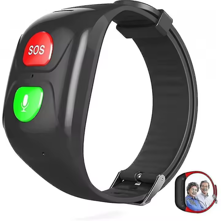 SOS pulsera GPS Rastreador compatible Ancianos Llamada DE EMERGENCIA SOS localizador GPS teléphone Emergencia Ayudante Bhe - 1