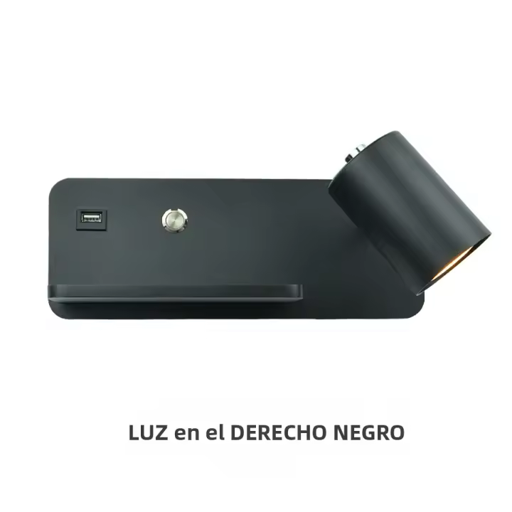 Lámpara De Pared LED Para Interior Con Carga USB Y Inalámbrica Luz De Pared Para Dormitorio Luz Nórdica Sconce 5W GU10 Bombilla AC110V/220V - 1