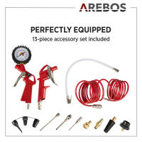 Arebos Compresor de Aire Comprimido Portátil - 30L - 1500W - Sin Aceite - details 15