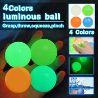 Bola De Pared Luminosa Para Desestresificación Juguetes De TPR Colores Aleatorios Para Niños Adolescentes Y Adultos Juguete De Comprimiso - details 0