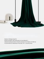 Cortinas De Velvet Nacarado Suave Y Lujosa Para Sala De Estar Y Dormitorio Estilo Nórdico Gruesas Alta Ocultación 70-90% - details 7