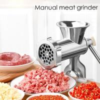 Picadora De Carne Manual, Relleno De Salchichas Relleno Acero Inoxidable Aleación, Aluminio, Picar Carne para El Hogar De Procesador De Alimentos Multifuncional - details 2