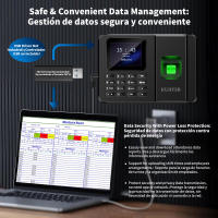 Lalumia led Time Clock – Fingerprint Attendance for Small Business, No Monthly Fee, Includes 10 IC Cards - details 4