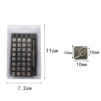 Juego De 32/36PCS Taladro De Letras De Acero Inoxidable 3mm/6mm Para Manualidades En Cuero Herramientas De Perforación - details 1