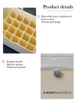 Organizador De Labiales Acrílico Con 20 Slots Y Tapa Caja De Almacenamiento Para Maquillaje Resistente Al Polvo Giratorio Para Cosméticos - details 8