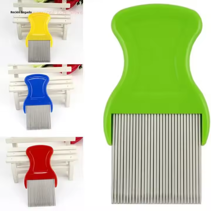 Peine Para Perros Y Gatos De Acero Inoxidable Cheopis Cootie Anoplura Flea Lice Color Aleatorio Herramienta De Peluquería Para Mascotas - 1