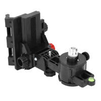 Adaptador De Ajuste Fino Con Base Pivoteable De 360 Grados Y Clip Soporte L Para Nivel De Láser Montado En Pared Y Techo - details 8