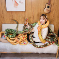 Juguete De Peluche Grande Serpiente Python Simulada 110/160CM Cojín Peluche Cobra Boa Regalo Para Niños Decoración Del Hogar Material Coton PP Unisex - details 1