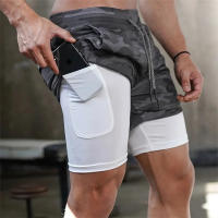Shorts De Correr Para Hombre 2024 Shorts De Gimnasio De Dos Niveles Para Entrenamiento Rápido Y Secado Tratamiento De Sportwear Y2K - details 5