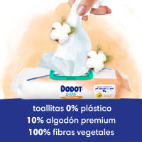 Dodot Toallitas Pure Calma & Protege con Caléndula para Bebé, 792 Toallitas (18 Paquetes de 44 Toallitas), Ayuda a restaurar el pH natural de la piel, una gota de Caléndula. - details 4