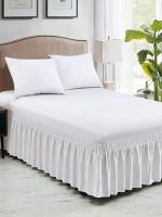 Envolvente Sábana De Cama Con Volantes Fácil De Ajustar Antiarrugas Lavable Resistente Al Desvanecimiento Decoración Para Hogar Para Rey Queen Twin - details 0