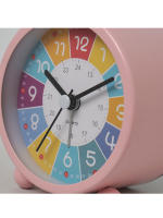 Reloj De Alarma Educativo Silencioso 3 Pulgadas Para Estudiantes Decoración De Dormitorio Y Escritorio Material Metálico - details 5