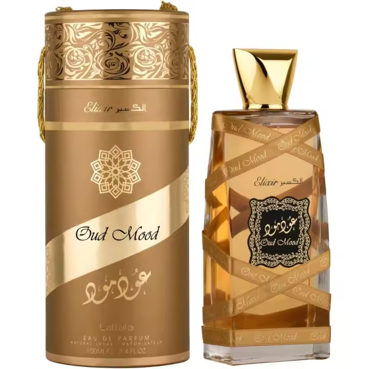 Lattafa Oud Mood Elixir Eau de Parfum Unisex 100 ml - Perfume Exquisito y Duradero - 1