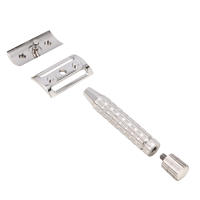 Afeitadora Manual De Acero Inoxidable 316L Para Hombres Cuchilla Doble Borde Portátil Con Mango Desmontable (Sin Hoja) - details 2